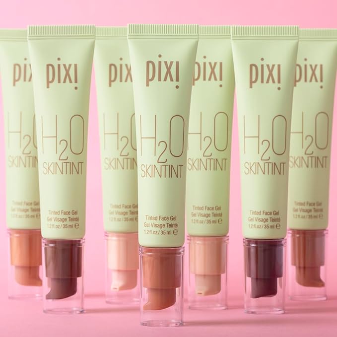 Pixi Beauty H2O SkinTint Tinted Face Gel, 1.2 fl oz / 35 ml, Cocoa