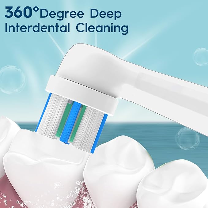 10pcs iO Replacement Heads Compatible with Oral B iO 2/3/4/5/6/7/8/9/10 Series Electric Toothbrush,IO Toothbrush Heads Compatible with Oral B iO,Medium-Hard bristles Care for Your Teeth,White