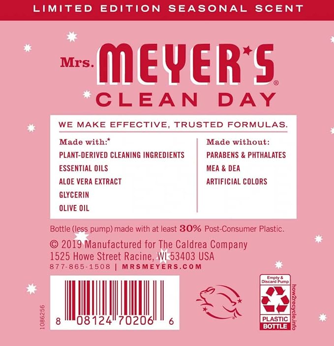 Mrs. Meyer's Liquid Hand Soap Variety Pack (Peppermint + Oat Blossom) 12.5 oz. (Pack of 2)