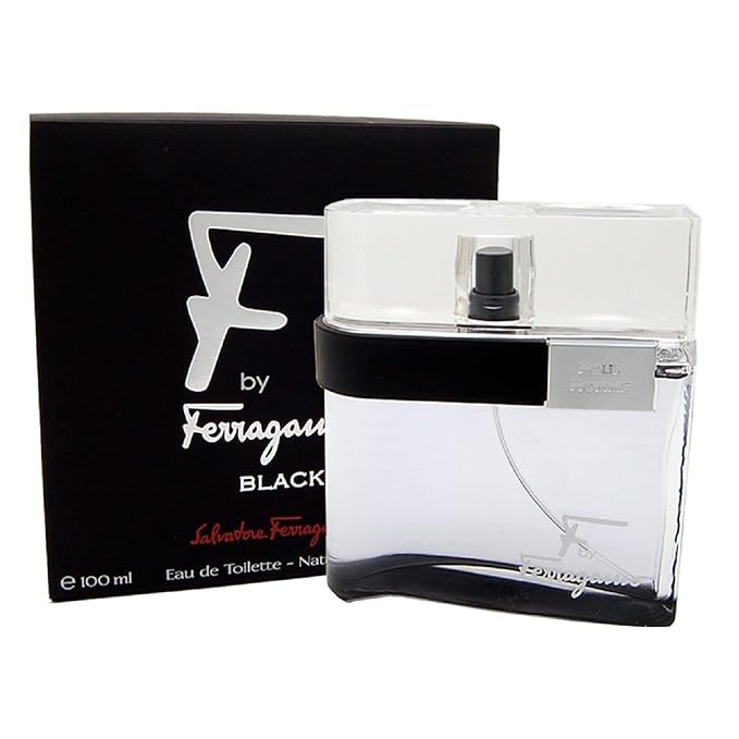 Salvatore Ferragamo Black For Men Eau De Toilette Natural Spray, 3.4 Fl Oz/100 ml