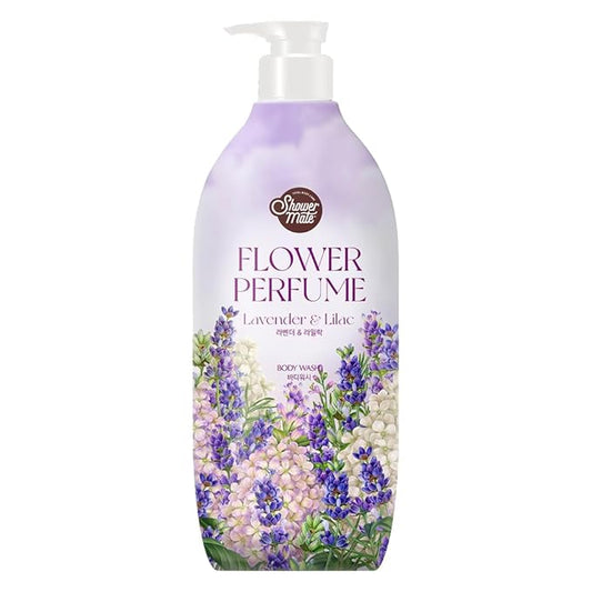 Flower Perfume Body Wash 31.7 fl oz, 900 ml (Purple - Lavender & Lilac)