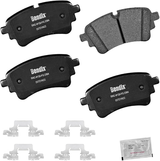 Bendix Priority1 CFC2364 Ceramic Rear Brake Pads for Select Models Audi A4,A4 allroad,A4 Quattro,A5 Quattro,A5 Sportback,A6 allroad,A6 Quattro,A7 Sportback,Q5,PHEV,RS5,S4,S5,SQ5