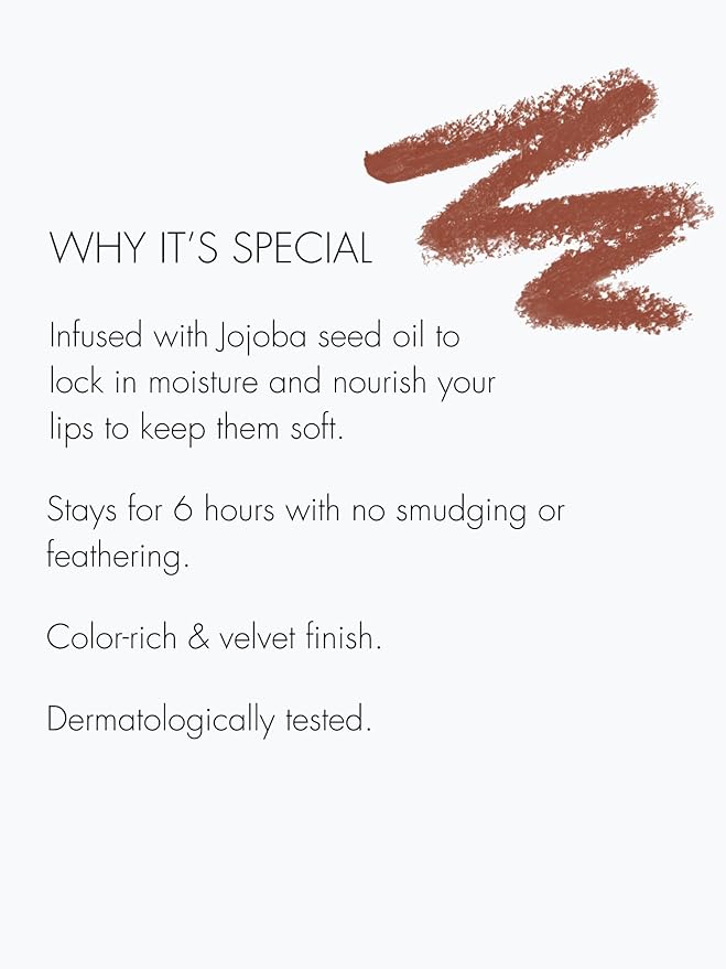 Sweed - Lip Liner Pencil | Color-Rich, Smudge + Feathering-Free | Jojoba Seed Oil to Moisturize + Nourish | Vegan, Cruelty-Free, Clean Beauty (Missy)