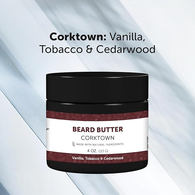 Detroit Grooming Co. Beard Butter for Men | Softens, Thickens & Hydrates with Safflower Oil & Shea Butter | Corktown Scent, 4oz