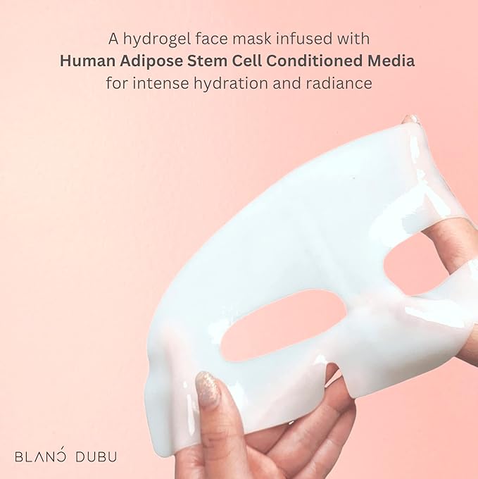 NUBORN CELL Hydrogel Collagen Mask | Advanced Stem Cell Face Mask for Dry Skin | 2% Niacinamide, Peptides, Collagen, and Hyaluronic Acid | Made in Korea, (4 masks) Pack of 1