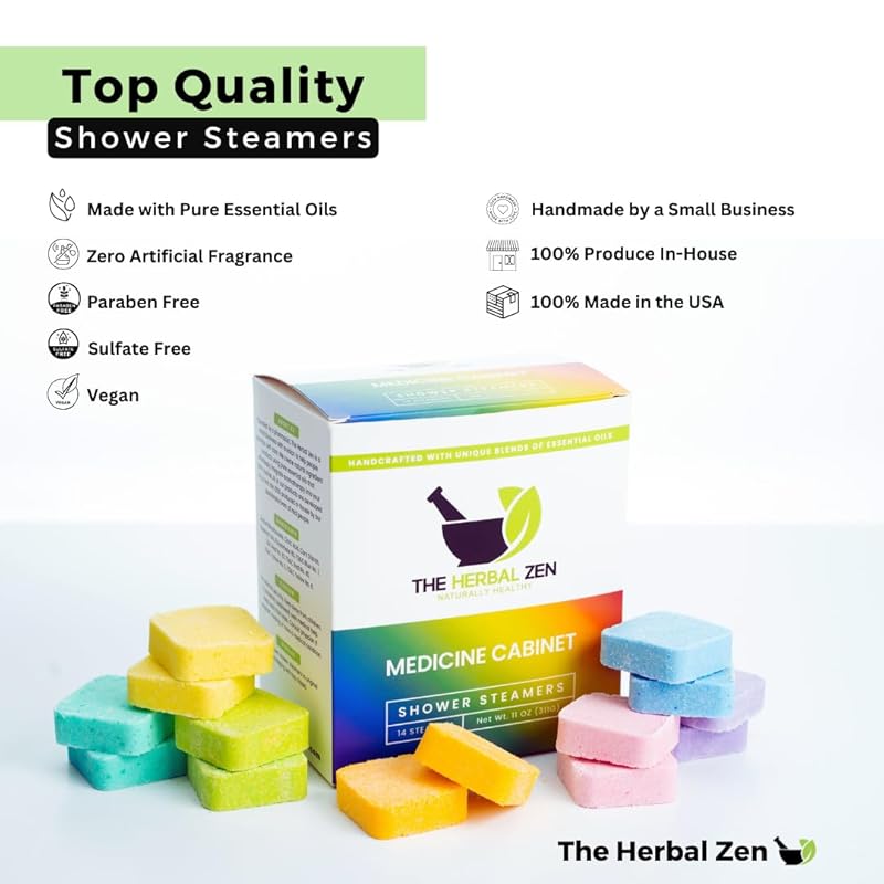 Shower Steamers Aromatherapy Variety Pack - Shower Bombs Made in the USA - Aromatherapy Bath Gifts for Women - Easter Basket Stuffers for Adults - Shower Tablets Mothers Day Gift