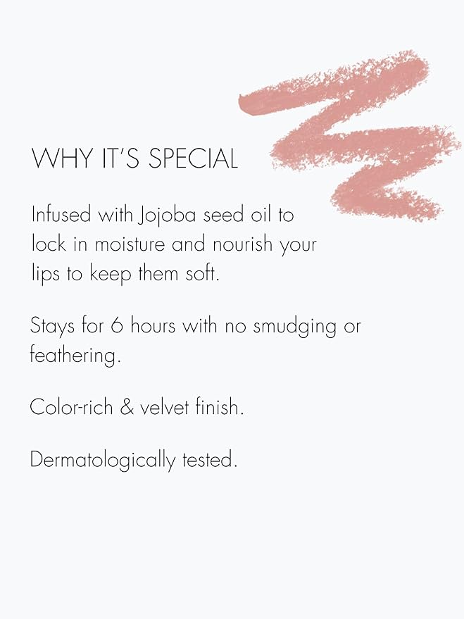 Sweed - Lip Liner Pencil | Color-Rich, Smudge + Feathering-Free | Jojoba Seed Oil to Moisturize + Nourish | Vegan, Cruelty-Free, Clean Beauty (Barely There)