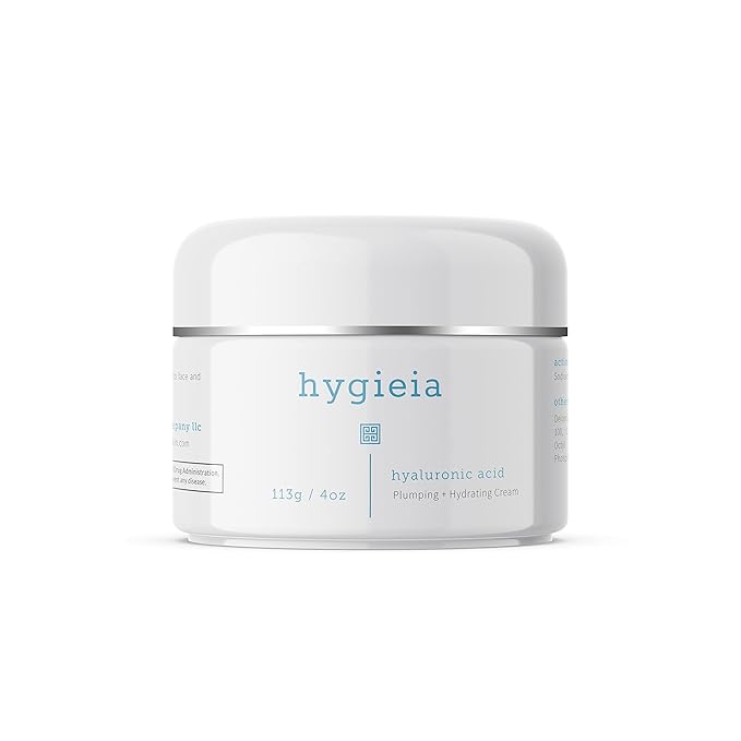 Hygieia + Encapsulated Hyaluronic Acid Face Moisturizer – Hydrating Liposomal Face Cream for Women & Men – Fast & Deep Cellular Absorption for Daily Skin Hydration, Firming, Toning & Elasticity, 4oz