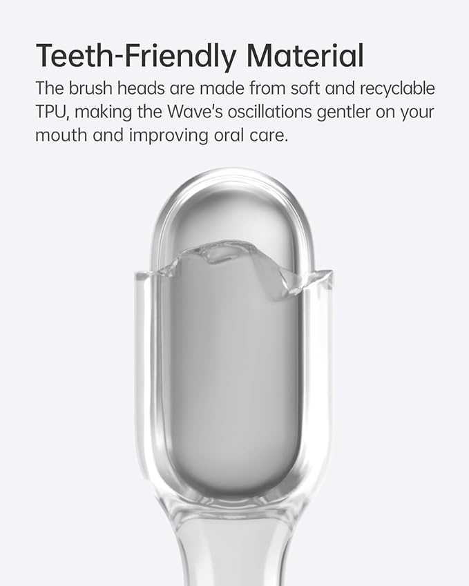 Laifen Cushioned Toothbrush Heads 6 Pack, New 2025 Version Replacement Heads Compatible with Wave/Wave Special Electric Toothbrush (Gum Care)