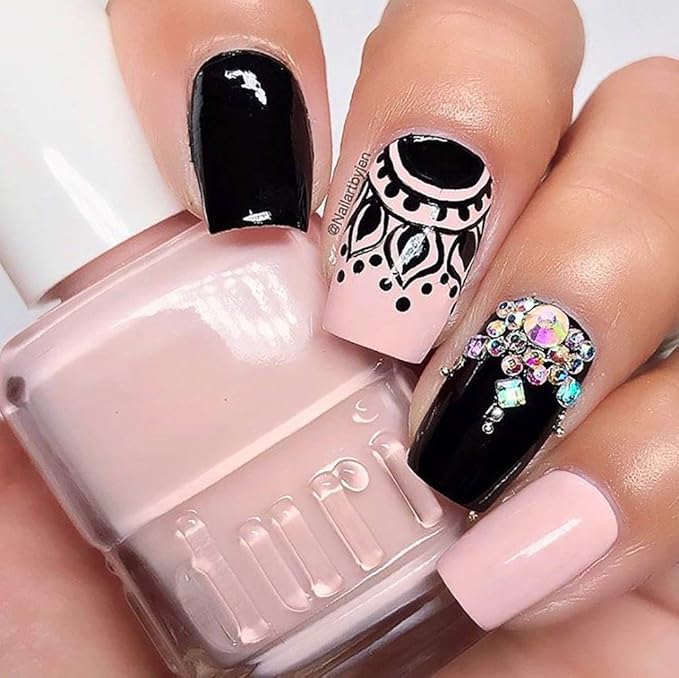 duri Nail Polish, 719 Poetic Blush, Fabulous Creamy Blush Pink, Full Coverage, Glossy, Fast Drying, 0.5 Fl Oz