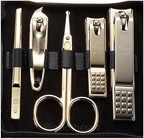 Korean Nail Clippers! World No. 1. Three Seven (777) Travel Manicure Grooming Kit Nail Clipper Set MADE IN KOREA, SINCE 1975. (950RG)
