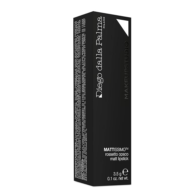 Diego dalla Palma Mattissimo Matt Lipstick - 100% Natural Wax - Full Matte Finish - Instant Color Payoff - Intense And Pure Color - Highly Pigmented - Long Lasting Wear - 168 Bordeaux - 0.1 Oz