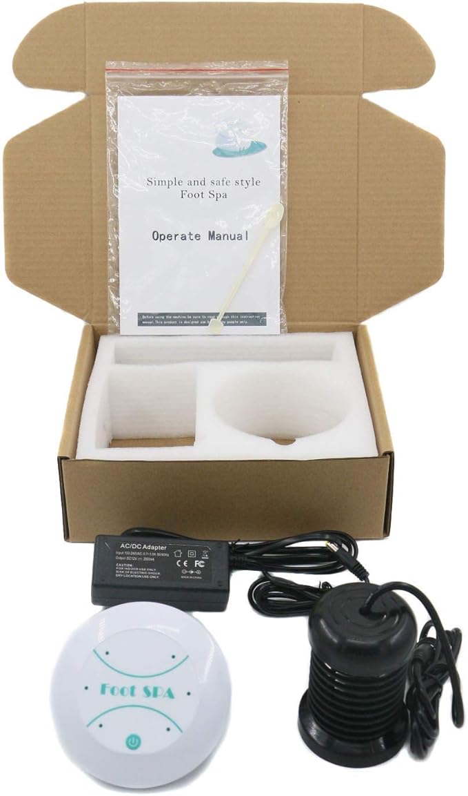 Portable Ionic Foot Spa Detox Foot Bath Machine, Ionic Detox Foot Spa Ion Cleanse for Home Use Spa Club Salon or Holiday Travel Gift US Stock(Tub not Include)