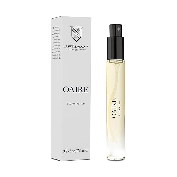 Caswell-Massey OAIRE Eau de Parfum Discovery, Masculine Blend of Citrus, Sage & Cedar, Long-Lasting Men’s Fragrances, Travel Size Vial, Perfume for Men, 0.25 Fl Oz