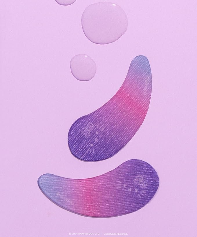 The Crème Shop x Hello Kitty Star Of My Eye - Depuffing Hydrating Hydrogel Under Eye Patches for Puffy Eyes and Dark Circles - 50th Year Anniversary Limited Edition (Pack of 6)