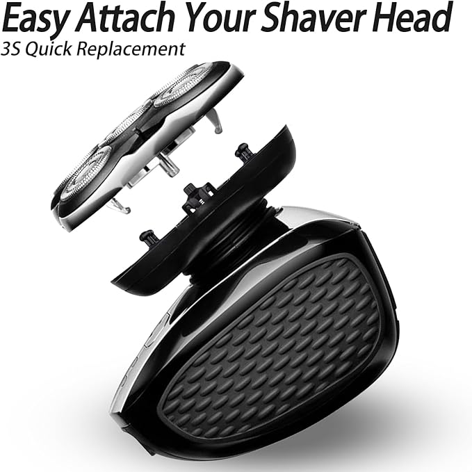 3Pack Blade Pro Replacement Head Compatible with Remington Balder Pro XR7000, 5 Dual Track Shaver Heads for a Smooth and Close Shave with No-Irritation.(Pack of 3)