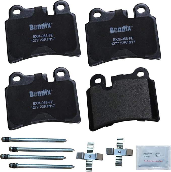 Bendix Priority1 CFM1277 Semi-Metallic Rear Brake Pads for Volkswagen Touareg 2006, Touareg 2010