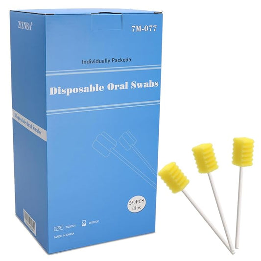 Disposable Oral Swabs (Yellow-250PCS)