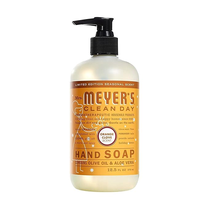 MRS. MEYER'S CLEAN DAY Liquid Hand Soap - Orange Clove, 12.50-Ounce (Pack of 3)
