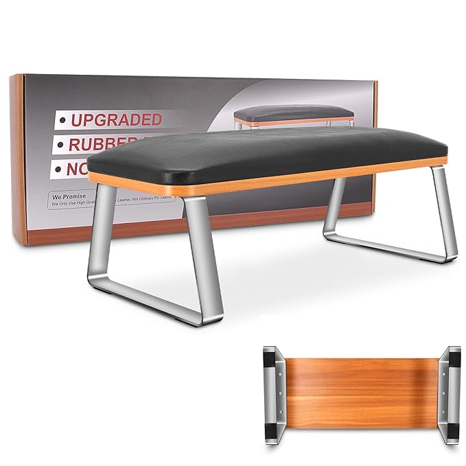 Big Arm Rest for Nails Tech, Sturdy Nail Arm Rest Manicure Hand Rest with Stainless Steel Legs