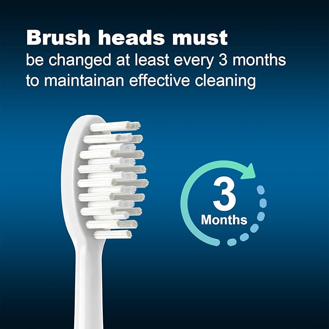 Replacement Toothbrush Heads 10 Pack Compatible with TAO Clean Electric Toothbrush,White