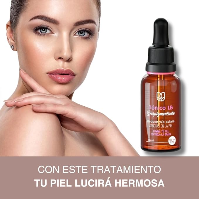 LB Tónico Facial x2 Pack: Despídete de las Manchas y Logra UNA Piel Radiante | Despigmentante LB para un Rostro Luminoso y Uniforme