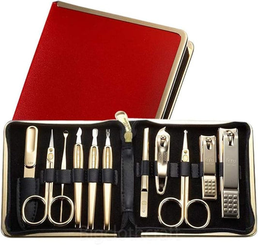 Korean Nail Clippers! World No. 1. Three Seven (777) Travel Manicure Grooming Kit Nail Clipper Set MADE IN KOREA, SINCE 1975. (950RG)