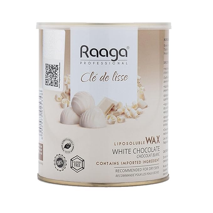 White Chocolate Liposoluble Body Wax | Removes Unwanted Hair & Tan | Soothes, Hydrates & Exfoliates | Gentle for All Skin Types | Spa & Salon Use | 27.05 Fl Oz (800ml)