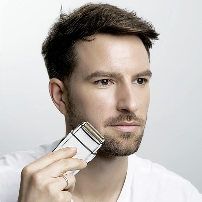 Shaver Replacement Foil and Cutters compatible with BaBylissPRO Barberology Double FXFS2 (Silver)