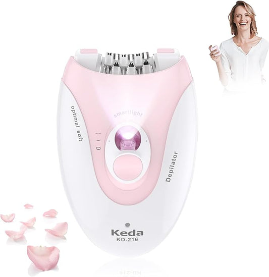 Facial Epilator for Women, Epilators Hair Removal for Face, Epilators with LED Light, Two Speed Hair Removal Device, Epilator for Women, Pluxy Facial Hair Removal for Bikini Arm Legs Armpits