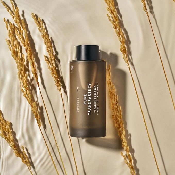 SUPEREGG Pure Transparency Treatment Essence: For bright, plump, glowing skin. Essence with 8D Hyaluronic Acid, Galactomyces Ferment Filtrate, Cica Peptide. 100 ML / 2 FL OZ