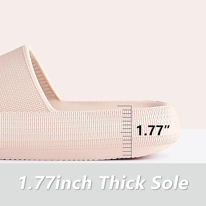 Menore Slippers for Women and Men Quick Drying, Parent-Child EVA Open Toe Soft Slippers, Non-Slip Soft Shower Spa Bath Pool Gym Beach House Sandals for Indoor & Outdoor