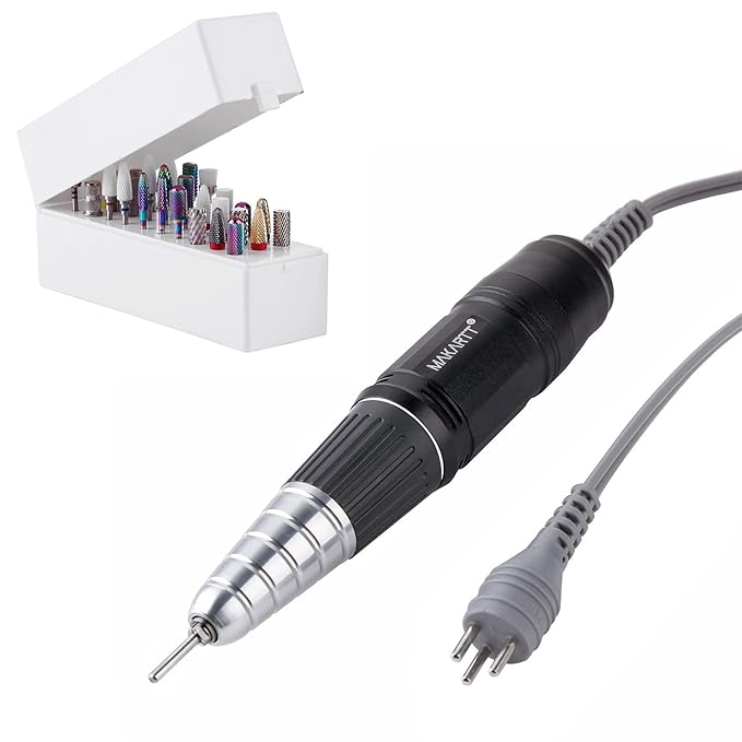 Makartt Nail Drill Bits Holder Dustproof Stand Displayer Bundle With Nail Drill Handpiece for Up200 Machine