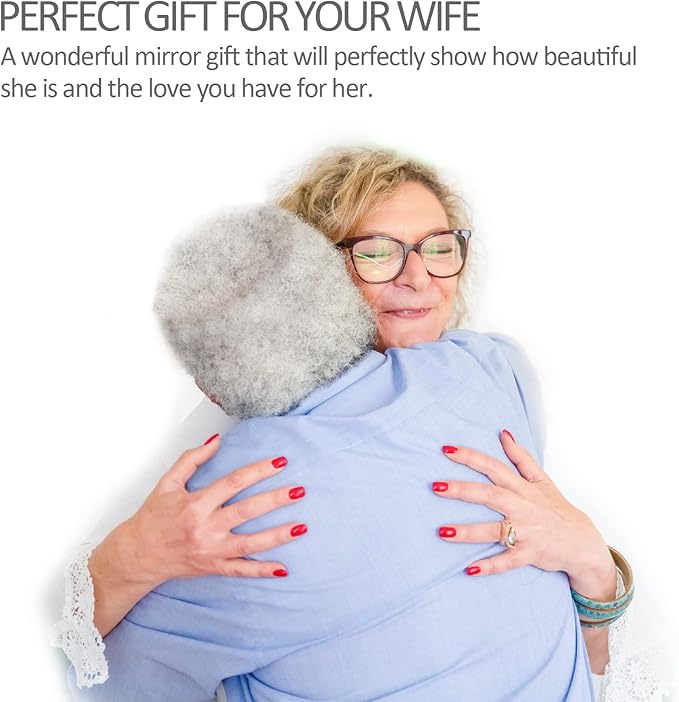 Gifts for Wife I Love You Wife Gold Compact Mirror