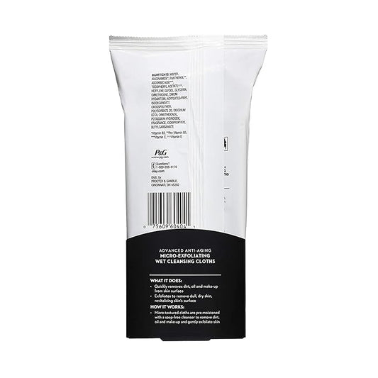 OLAY Regenerist Advanced Anti-Aging Micro-Exfoliating Cleansing Cloths 30 Each (Pack of 4)