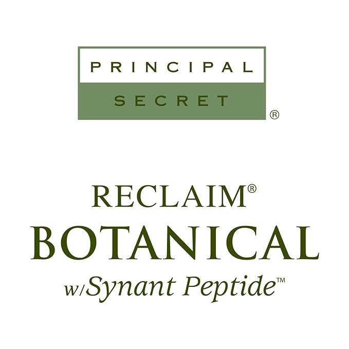 Principal Secret reclaim BOTANICAL Anti-Aging Radiant Recovery Day Cream Plant Based Retinol Face Daily Moisturizer Hyaluronic Acid, Botanicals, Antioxidants, Peptides Broad Spectrum SPF 1oz