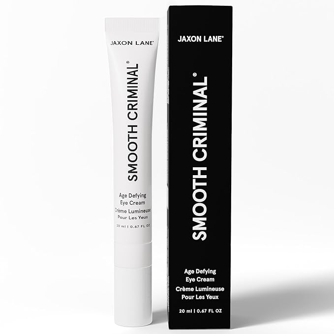 Under Eye Cream for Dark Circles and Puffiness | SMOOTH CRIMINAL Age Defying Niacinamide and Caffeine Eye Cream for Puffy Eye Bags Treatment for Men Anti Aging & Wrinkle Removal with Bakuchiol