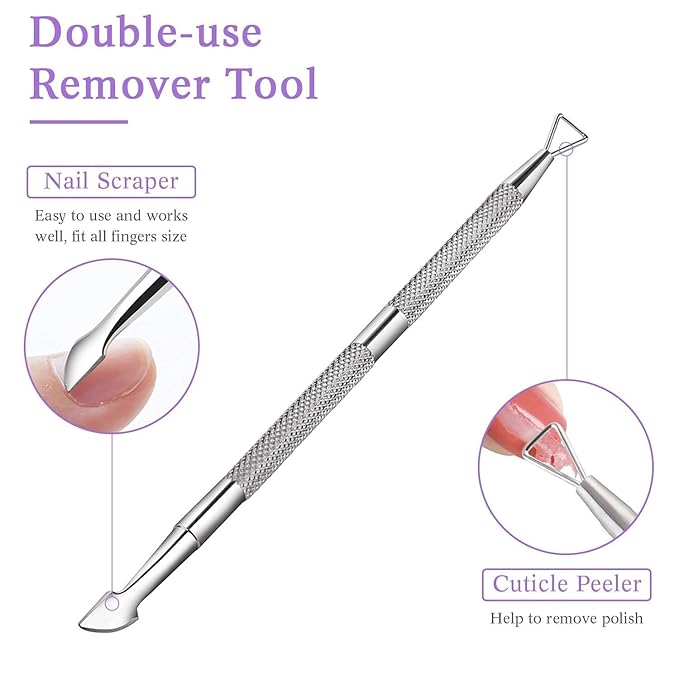 Makartt Gel Nail Polish Remover Clips Kit, Nail Polish Holder Hand Rest, 20 Pcs Resuable Finger and Toenail Acrylic Nail Polish Remover Wraps, Nail Polish Stand with Gel Holders and Multi Angle Rest