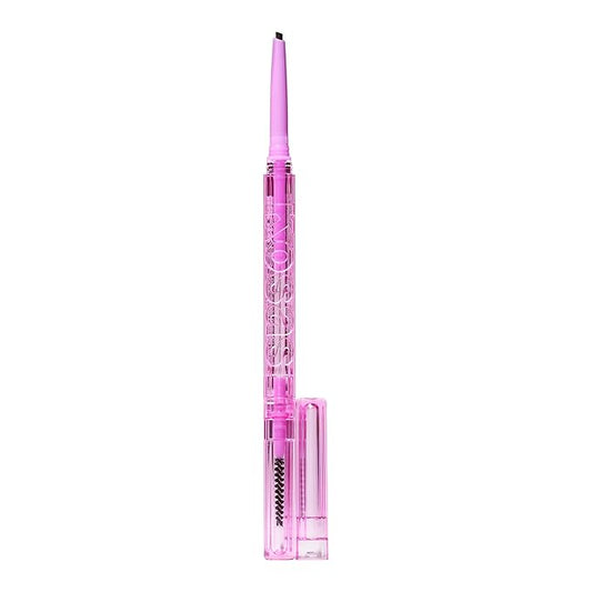 Kosas Brow Pop - Longwear Eyebrow Makeup, Dual-Sided Defining Pencil with Castor Oil for Soft, Natural Look of Real Hair - Black