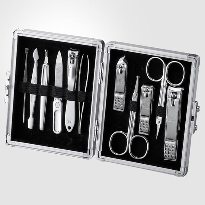 Travel Manicure Grooming Kit Nail Clipper Set (11 PCs), MADE IN KOREA, SINCE 1975.