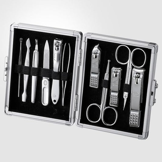 Travel Manicure Grooming Kit Nail Clipper Set (11 PCs), MADE IN KOREA, SINCE 1975.