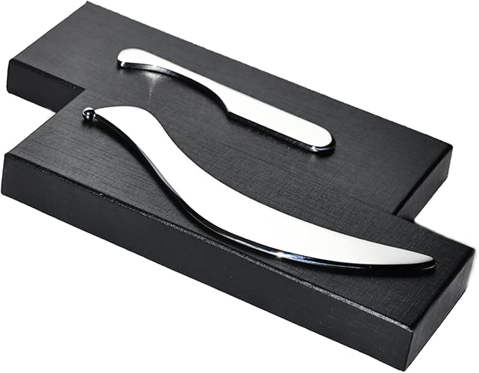 JWCASA Muscle Scraper Scar Tissue Massage Tools Foot, Neck, Knee, Leg Back Massager IASTM Tool for Physical Therapy & Plantar Fasciitis with 2 Pieces Set 11