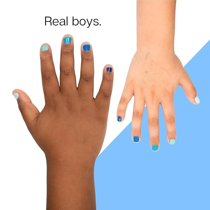 Dudes Makin' Waves Nail Polish Collection for Boys - Set of 5 Colors