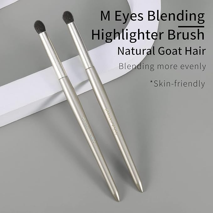 Natural Goat Hair Eye Shadow Brush, Small Blending Eyeshadow Brush, Eye Shadow Blending Brush, Eye Blending Brush, Small Nose Contour Brush, Eyeshadow Blending Brush, Single Eye Makeup Brush.