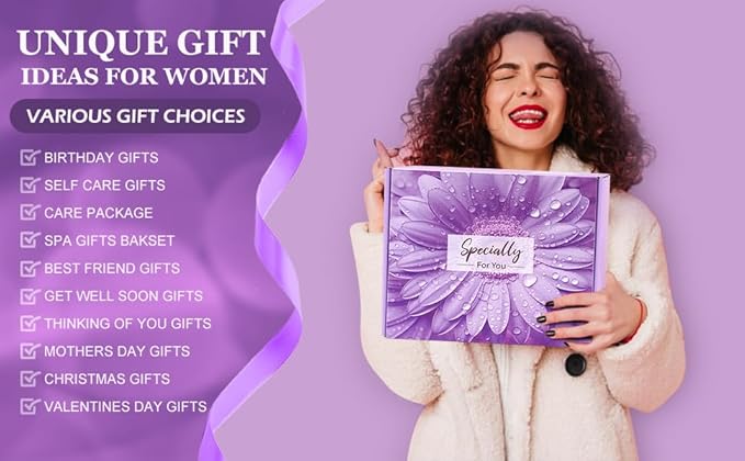 Mother’s Day Gifts Baskets,Gifts for Wife from Husband,Happy Birthday Gifts for Her Girlfriend Sister Friend,Relaxing Spa Gift,Retirement,Get Well Self Care Package,Thank You,Gifts Box for Mothers Day
