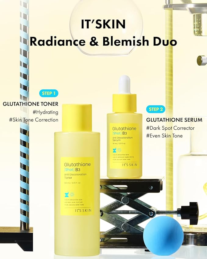 It'S SKIN Glutathione Shot B3 Anti Discoloration Serum 1.01 Fl Oz, 99% Pure Glutathione, Pepta-Glutazome, Dark Spot Corrector, Non-Irritating Daily Serum, Korean Skincare