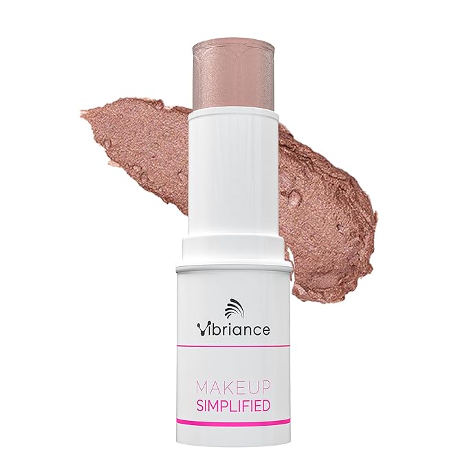 Vibriance Makeup Simplified Illuminate Stick - All-in-One, Mature Skin Highlighter - Lips, Cheeks, Eyes Cosmetics for Older Women