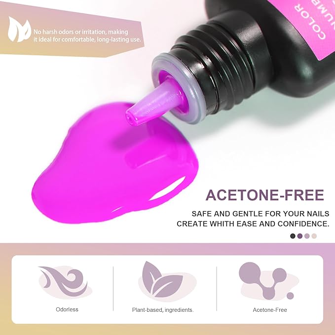 FAVAI Airbrush Gel Nail Polish 12 Colors Air Gel Set Spring Summer Collection for Baby Boomer Nail Art Design Stickers French Manicures Stencils Paint 10ml/0.33 Fl oz Long Lasting Without Dilution