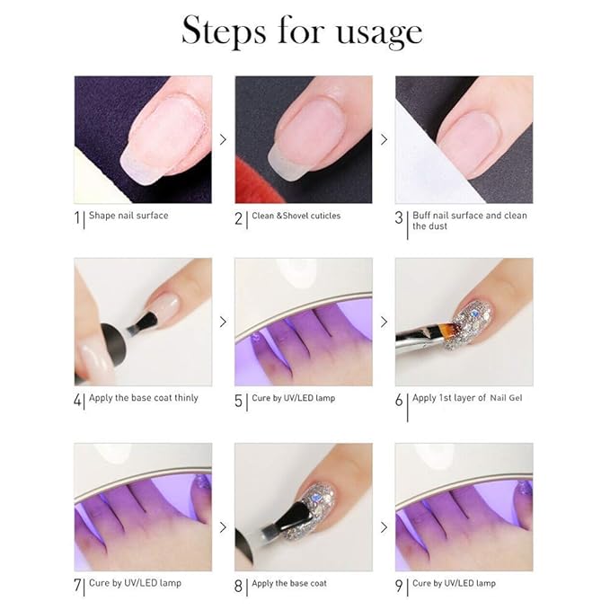 Vishine Gel Nail Polish Set - 22 Classic Colors, 8ml with No Wipe Base and Top Coat, 24 PCS Soak Off Gel Nail Starter Kit