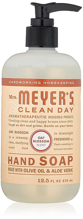Mrs. Meyer's Liquid Hand Soap Variety Pack (Peppermint + Oat Blossom) 12.5 oz. (Pack of 2)